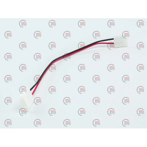 конектор пластиковий 5050 10мм, 2 затискачі + провід (15см)