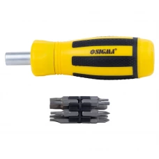 викрутка з бітами 12 шт CrV тріскаточна (блістер)