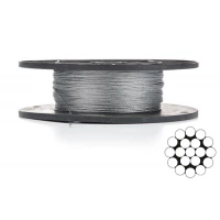 трос 1,5мм оцинкований DIN 3053 (1х19) бухта 200м (APRO)