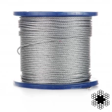 трос 5мм оцинкованый DIN 3060 (6х19) бухта 100м (APRO)