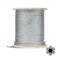 трос 8мм оцинкованый DIN 3060 (6х19) бухта 100м (APRO)