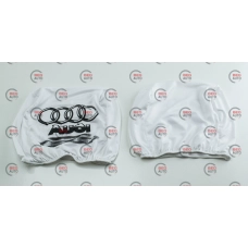 чехлы на подголовники белые (2 шт)  AUDI