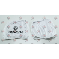 чехлы на подголовники белые (2 шт)  RENAULT