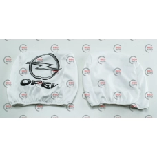 чехлы на подголовники белые (2 шт)  OPEL