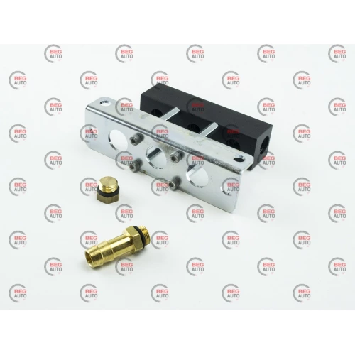 монтажний набір блока форсунок Hana 3 циліндри, метал.(рампа)