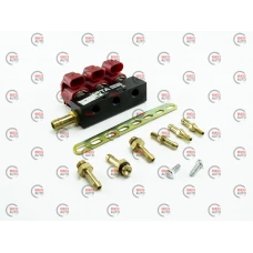 форсунки YOTA RED, 3 циліндри 2 Oм, ( з калібр. штуцерів та зі штуцерами в колектор)