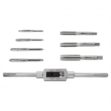 набор метчиков с держателем 8шт (М3,М4,М5,М6,М8,М10,М12) блистер