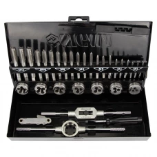 набор плашек и метчиков 32 шт кейс металл. Sigma