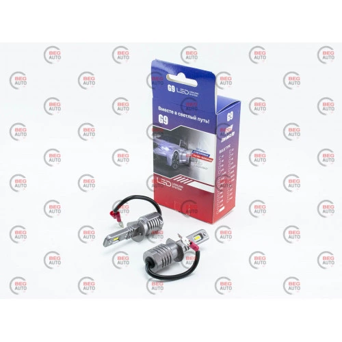 лампа LED H1 12V-24V G9 5500K 60W12000L радіатор