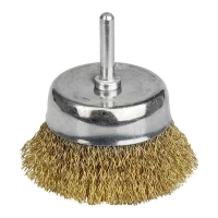 щетка чашечная "дрель" витая проволока 100мм