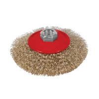 щетка конусная "болгарка" М14 витая проволока 115мм