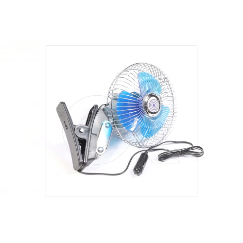 вентилятор 24 V (d 6" - 15,0 см) металевий на прищіпці, 2 швидкості Dk