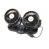 вентилятор подвійний 12 V (2 х d 5" - 12,7 см) на стійці, дві швидкості Lavita