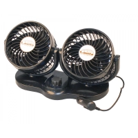 вентилятор двойной 24 V (2 х d 5" - 12,7 см) на стойке, две скорости Lavita