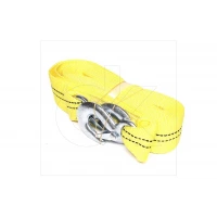 трос буксир. стрічка 2 т х 4,5 м х 50 мм гачок/жовтий/пакет Dk