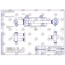 гідроциліндр Ц75х30-110 Т-25 (Дамаз)