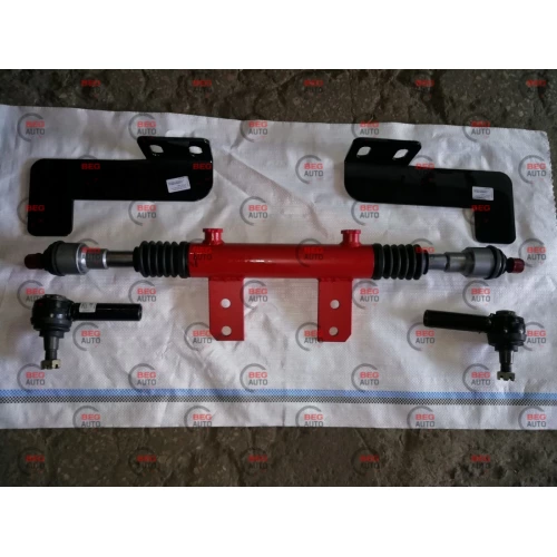 гідроциліндр Ц50 двосторонній рульового кер. з након.+шарніри та кронштейнами МТЗ (к/т)