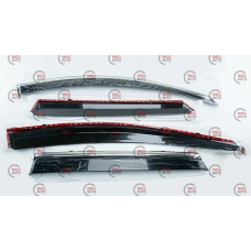 ветровик Renault Kadjar 2015-2022  (скотч) TopVisor  c хром молдингом