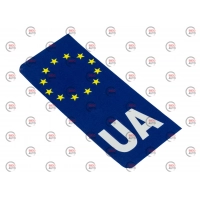наклейка на номер "Євро UA"