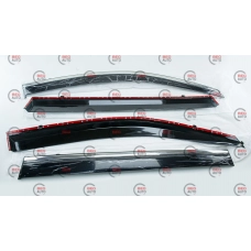 ветровик Toyota Highlander 2013-2019 (скотч) TopVisor  c хром молдингом
