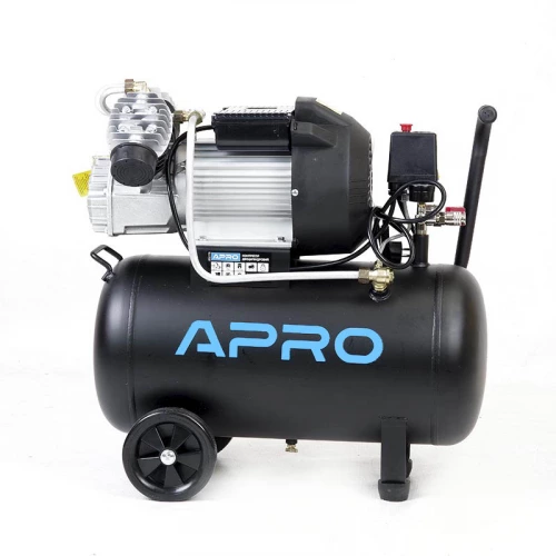компрессор 2-х поршн   50л  2 вых, 220В, 2.2 кВт, 416 л/мин, 8 атм Apro