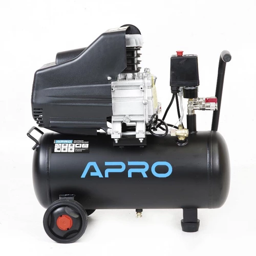 компресор 1-но поршн.   24л  2 вих., 220В, 1.5 кВт, 205 л/хв, 8 атм Apro