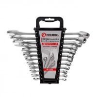 набір ключів ріжково-накидних  6-22 мм 12 шт (планшет) CrV