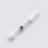 кембрик термозбіжний з клеєм та оловом для зрощування проводів 28мм, до 2,7мм прозорий (10шт)