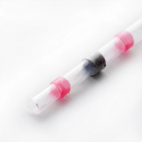 кембрик термозбіжний з клеєм та оловом для зрощування проводів 40мм, до 3,5мм прозорий (10шт)