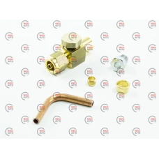 набір монтажний для виносу клапана газу з редуктора Tomasetto (пропан-бутан), вхід D6 (термопластик)