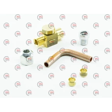 набір монтажний для виносу клапана газу з редуктора Tomasetto (пропан-бутан), вхід D8 (термопластик)