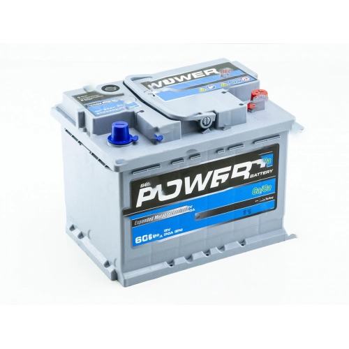 Аккумулятор POWER  60 (600 А) MF GREY Евро правый +