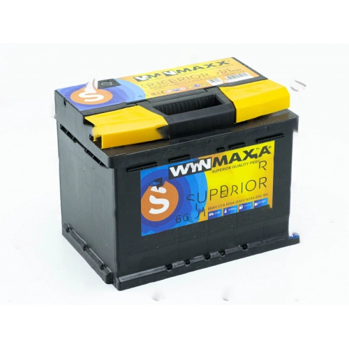 Аккумулятор WINMAXX  60Ач 600А SUPERIOR  (L2) (0) Евро правый + (гарантия 36 мес)