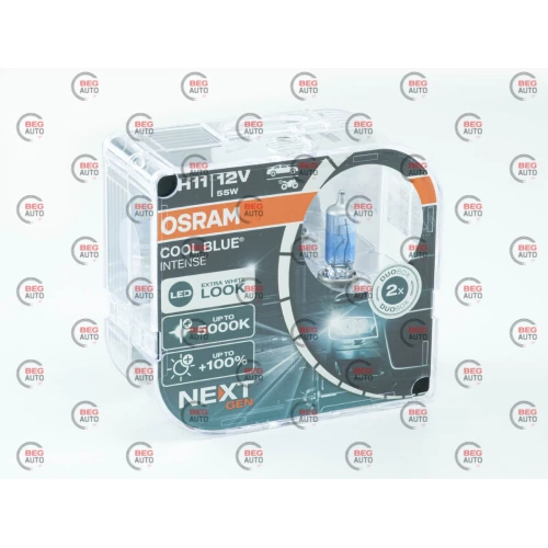 лампа H11 12V 55W OSRAM Cool Blue Next Geen +100% 5000K (2шт)