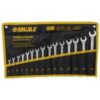 набор ключей рожково-накидных  6-22 мм 15 шт (ткан. чехол) CrV