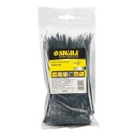 хомут пластиковый 200 x 2,5  черный  Sigma