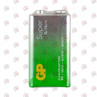 батарейка  "КРОНА"  щелочная 9.0V прямоугольная GP Super G-Tech Alkaline пленка