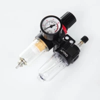 блок підготовки повітря 1/4" фільтр, редуктор, маном, маслозбагачувач, 10 бар, 500 л/хв, 20 мкм