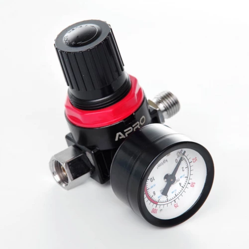 регулятор тиску з манометром для пневмообладнання 1/4", 2-10 бар