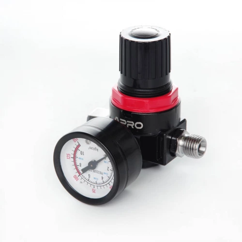 регулятор тиску з манометром для пневмообладнання 1/4", 2-10 бар