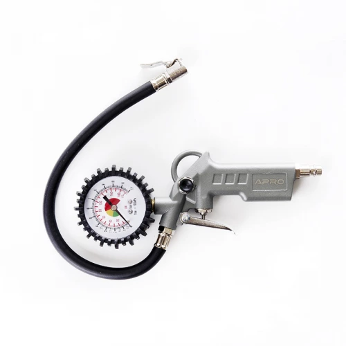 пистолет подкачки с манометром (блистер) Apro