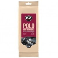 серветки для очищення панелі і пластику K-2 Polo Shine Cockpit Wipes