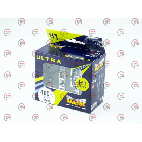 лампа  H1 12V 55 W Маяк Super Light +100% (2шт)