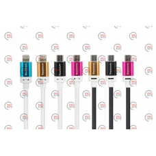 кабель для зарядки Reddax  USB - Micro USB, 1.3м, 2.4А  черный, круглый