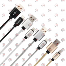 кабель для зарядки Reddax  USB - Micro USB, 2м, 2.4А  черный, круглый плетеный