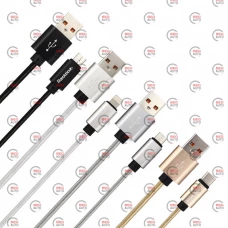 кабель для зарядки Reddax  USB - iPhone, 2м, 2.4А  белый, круглый плетеный