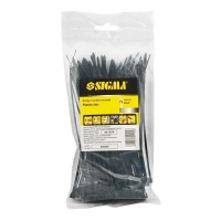хомут пластиковий 200 x 3,6  чорний  Sigma