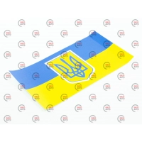 наклейка "прапор України з гербом" мала
