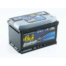 Акумулятор ZAP  75 (720 А) Carbon EFB (Start-stop) Євро правий + (h=175)