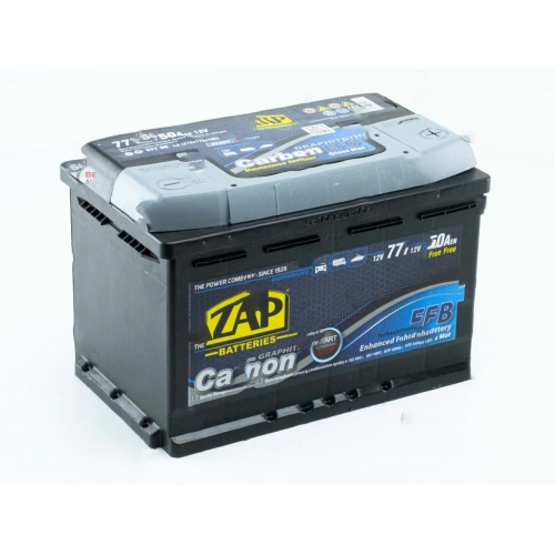 Акумулятор ZAP  77 (750 А) Carbon EFB (Start-stop) Євро правий +